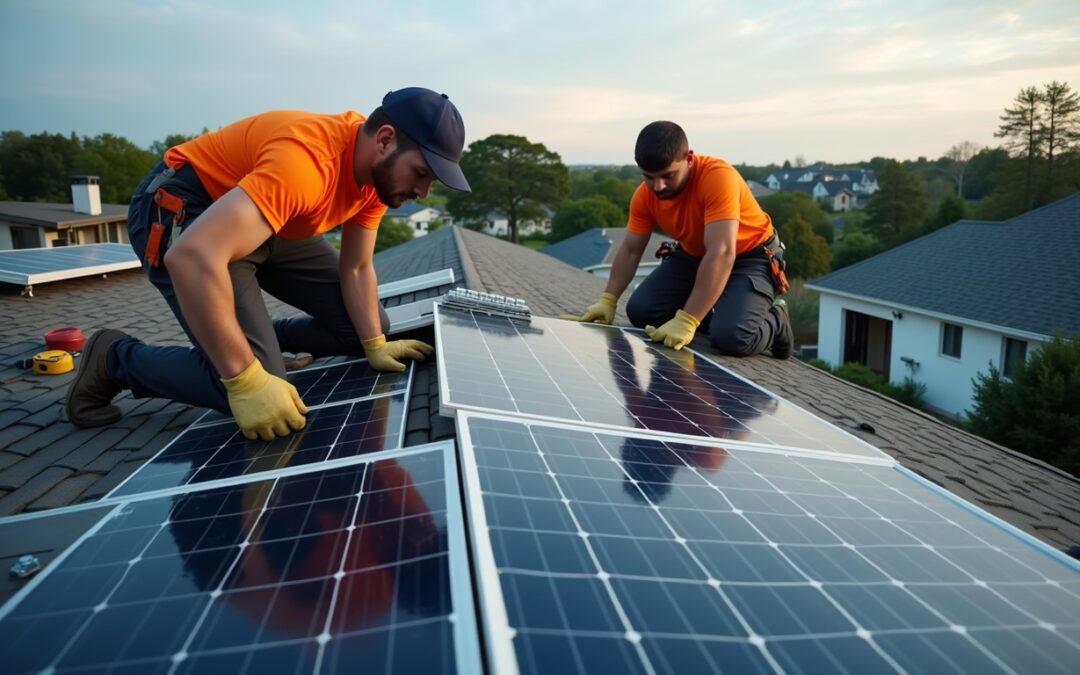 Installing solar panels